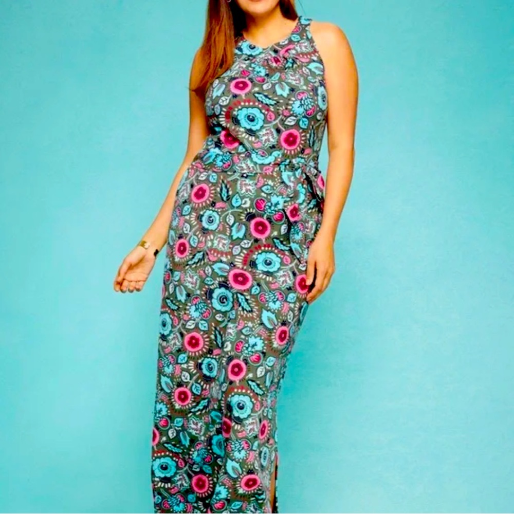 🌸🌺♦️NWT Talbots Floral Halter Maxi Dress🌺🌸